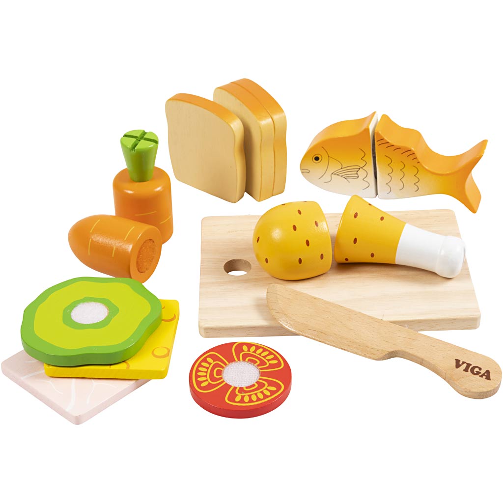 VIGA cuttable food for the lunchbox, 17 parts/ 1 set