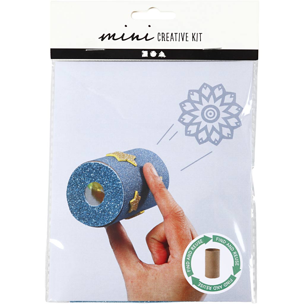 Mini Craft Kit, Toilet roll kaleidoscope, 1 pack