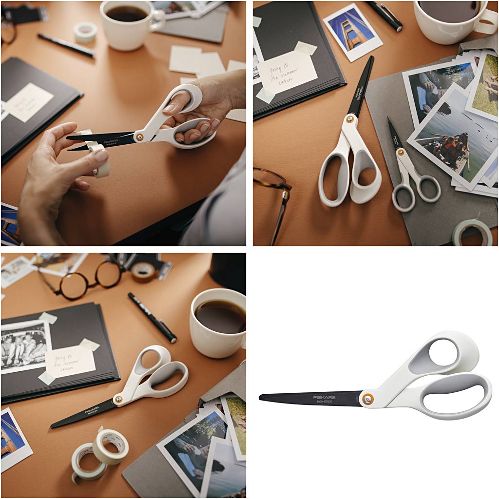 Fiskars Non-stick General Purpose Scissors, L: 21 cm, right
