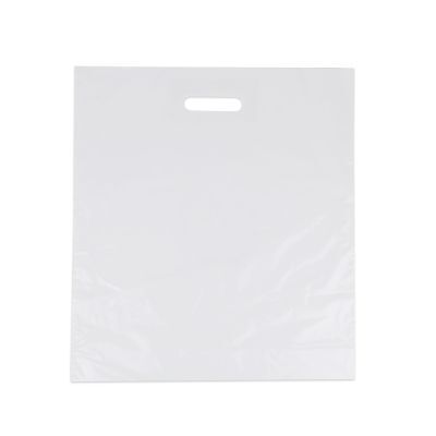 Plastic Carrier Bags 45x50+2x5cm White