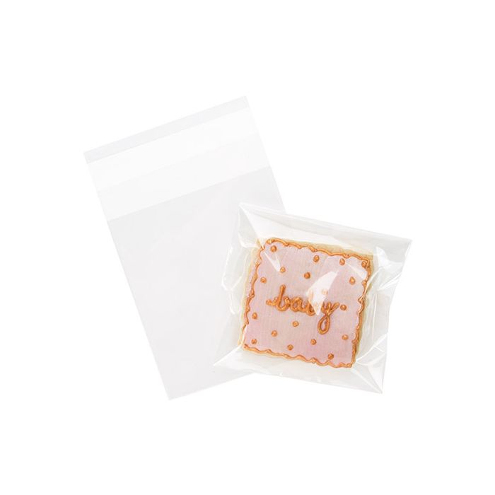 Plastic Bags 9.5x10.5cm Transparent Peel and Seal