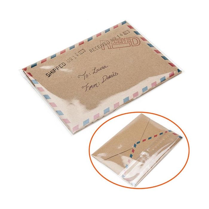 Plastic Bags 11x8cm Transparent Peel and Seal