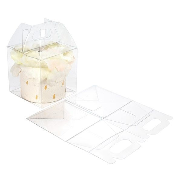Plastic Handle Box 10.2 x 10.2 x 10.2 cm