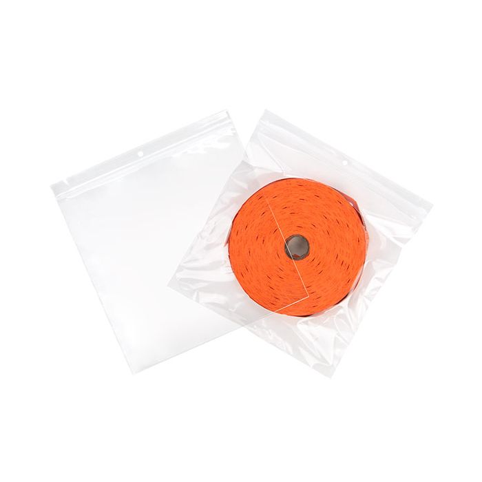 Grip Seal Bags with Hang hole 23x23cm Crystal Clear PP 50 micron