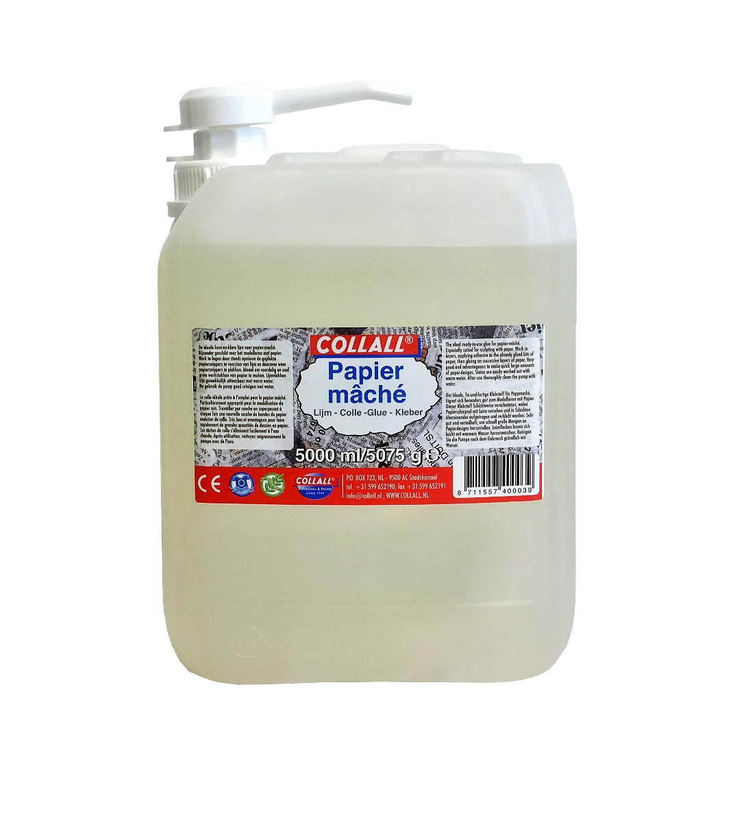 Papier Maché glue Transparent 5000ml in Jerrycan (1 pc.)
