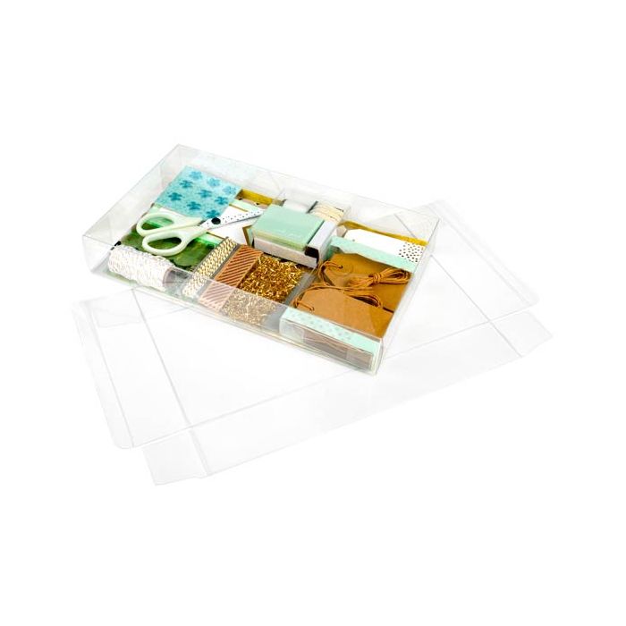Plastic Gift Boxes 19.1x5.1x32.2cm Crystal Clear