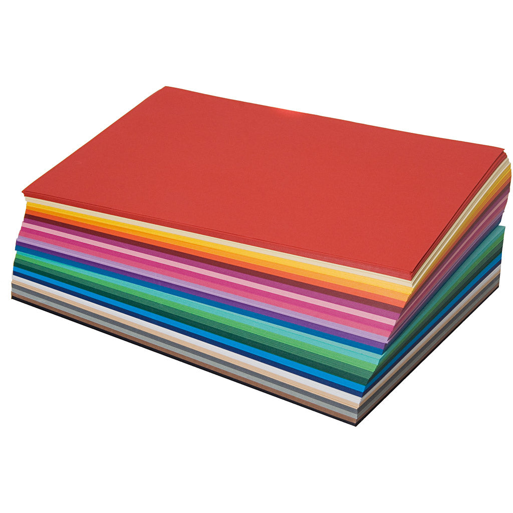 Tone-on-tone cutting paper, A4, 130 g, 20x25 ass sheets, 500 sheet