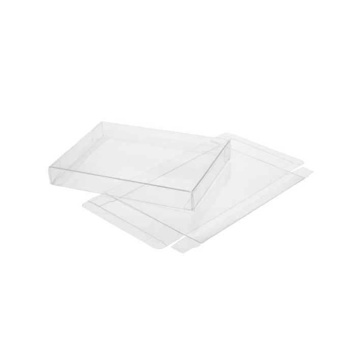 Plastic Gift Boxes 20.6x2.5x20.6cm Crystal Clear