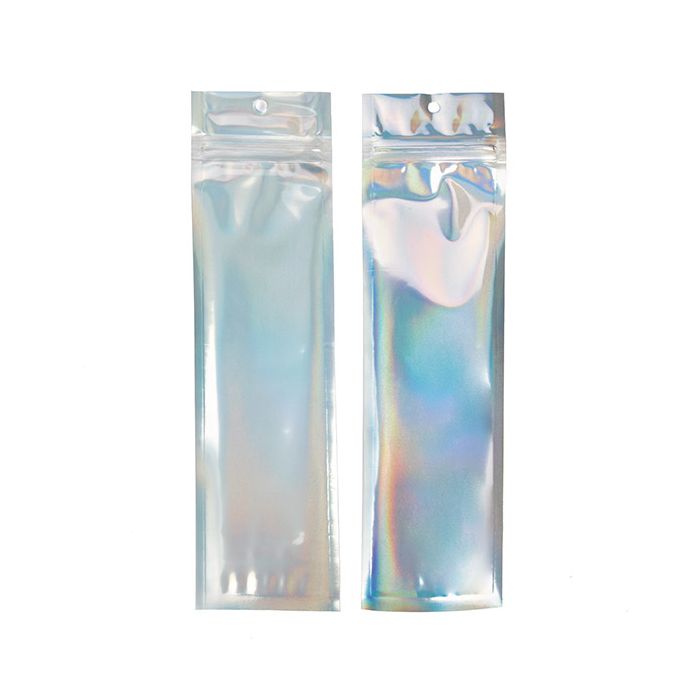 Grip Seal Bags Transparent/Holograpic 6,4x22,9 cm
