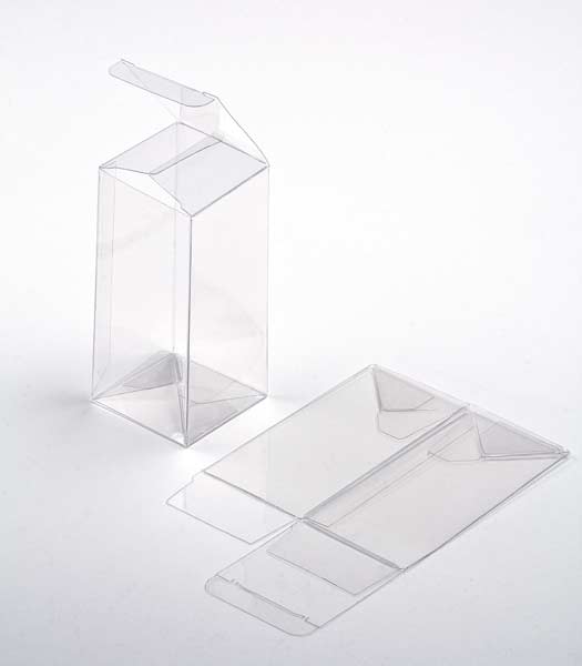 Plastic Gift Boxes 6.5x6.5x15.4cm Autolock Bottom