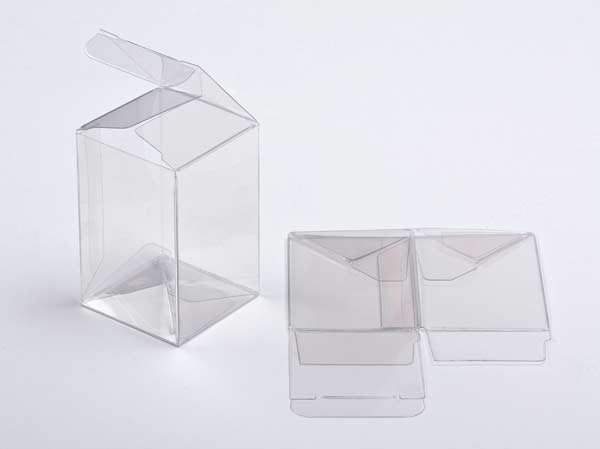 Plastic Gift Boxes 5.1x5.1x7.6cm Autolock Bottom