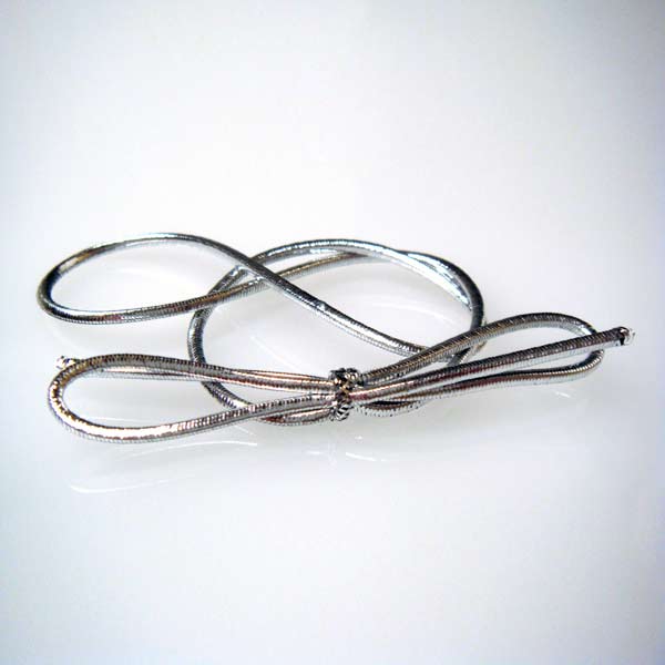 Decorative Loops Metallic Silver 40.5cm