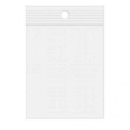 Grip Seal Bags with Hang hole 7.5x10cm PE 50 micron