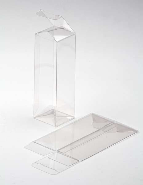 Plastic Gift Boxes 5.1x5.1x15.2cm Autolock Bottom