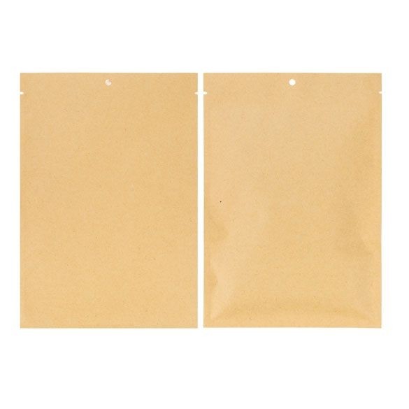 Kraft Bags Compostable 15.2x22.9cm Sealable
