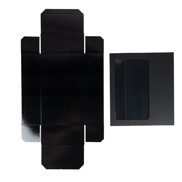 Black Two Piece Paper Boxes 21x12,7x5,7cm