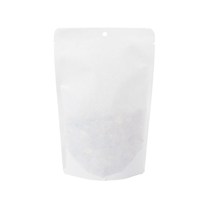 Stand Up Pouch Kraft White Eco-fiendly 14,9x8,9x23,2 cm