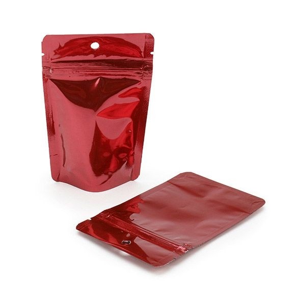 Stand Up Pouches Red 8x5x13cm | 28 grams with hang hole