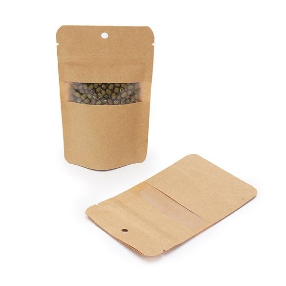 Stand Up Pouches Kraft 8x5x13cm | 28 grams with hang hole