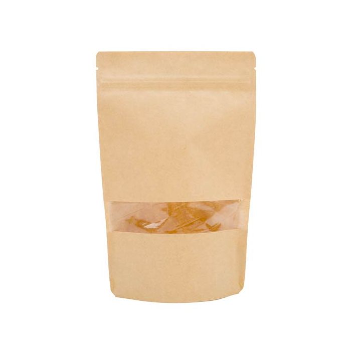 Stand Up Pouches Kraft 15x9x23cm with Window