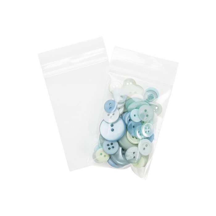 Grip Seal Bags 5x7.5cm Crystal Clear PP 50 micron