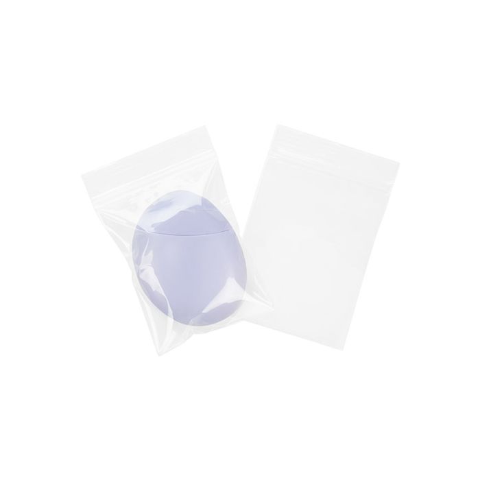 Grip Seal Bags with Vent-hole 7.5x10cm Crystal Clear PP 50 micron
