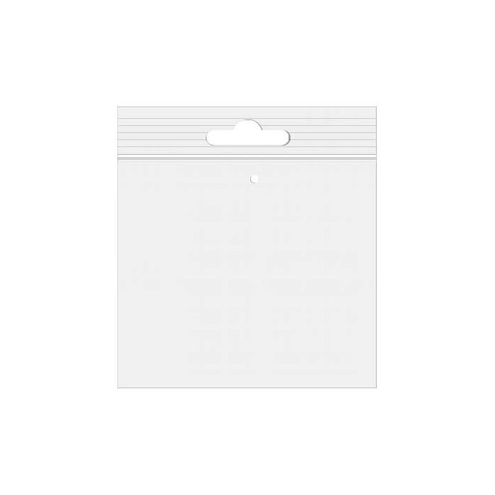 Grip Seal Bags with Euroslot and Vent-hole 30.5x30.5 Crystal Clear PP 50 micron