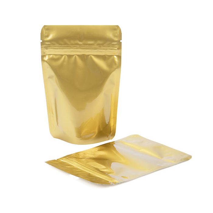 Stand Up Pouches Gold 10x6x15cm | 57 grams