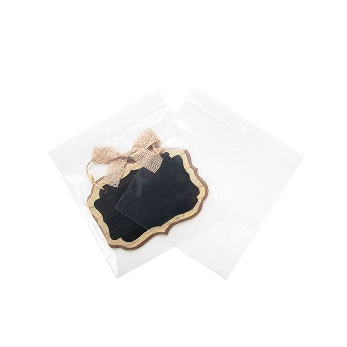 Grip Seal Bags with Hang and Vent-hole 15x15cm Crystal Clear PP 50 micron