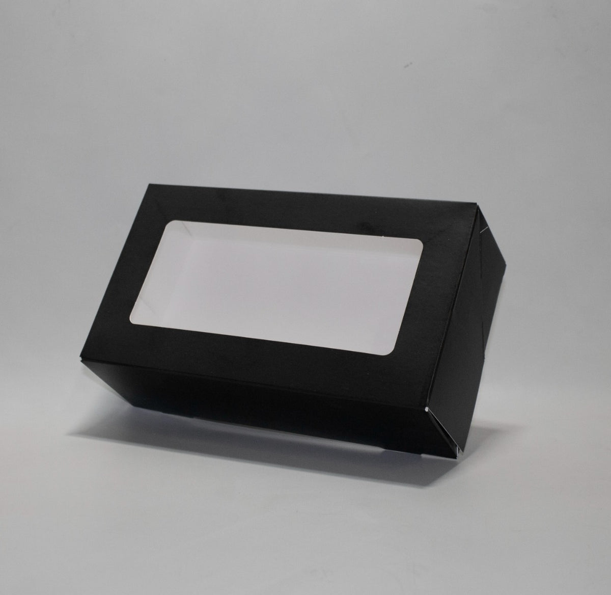 Kraft boxes Black with Window 21.5x6.4x12 cm (125 pieces)