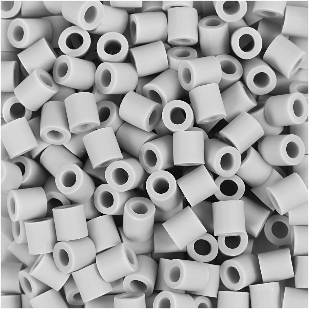 NABBI BioBeads, size 5x5 mm, hole size 2.5 mm, medium, grey, 1000 pc/ 1 pack [HOB-9067820]