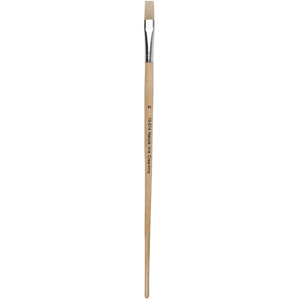 Nature Line Brushes, no. 14, L: 32 cm, W: 12 mm, long handles, 12 pc/ 1 pack [HOB-10514]