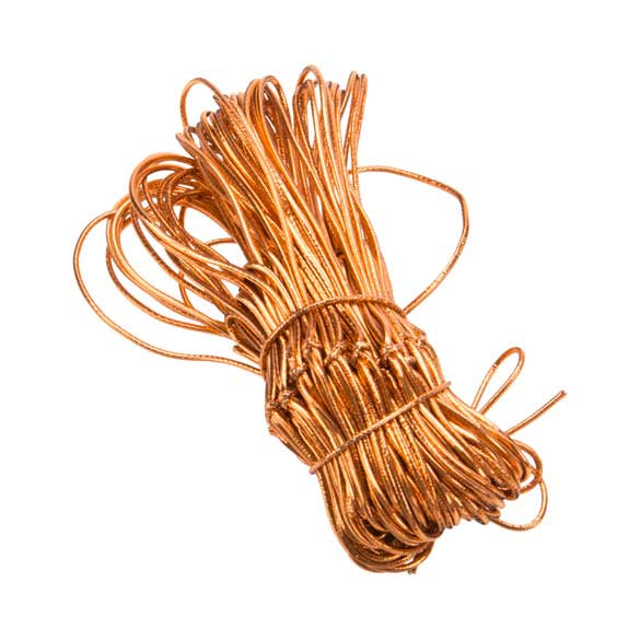 Metallic Copper Stretch Loop 25,5 cm (50 Pieces) [10MC]