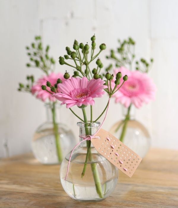 Glass Belly Bottle 10cm tall Ø 8cm (tray with 24 pcs) [IFS-129193]