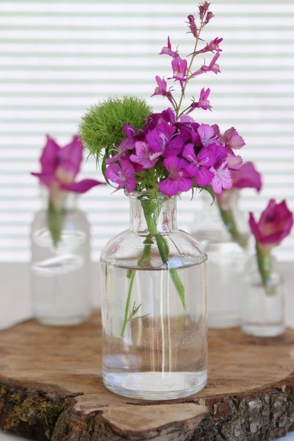 Glass Bottle Ø7 h: 12 cm Transparent (20 Pcs) [IFS-129196]