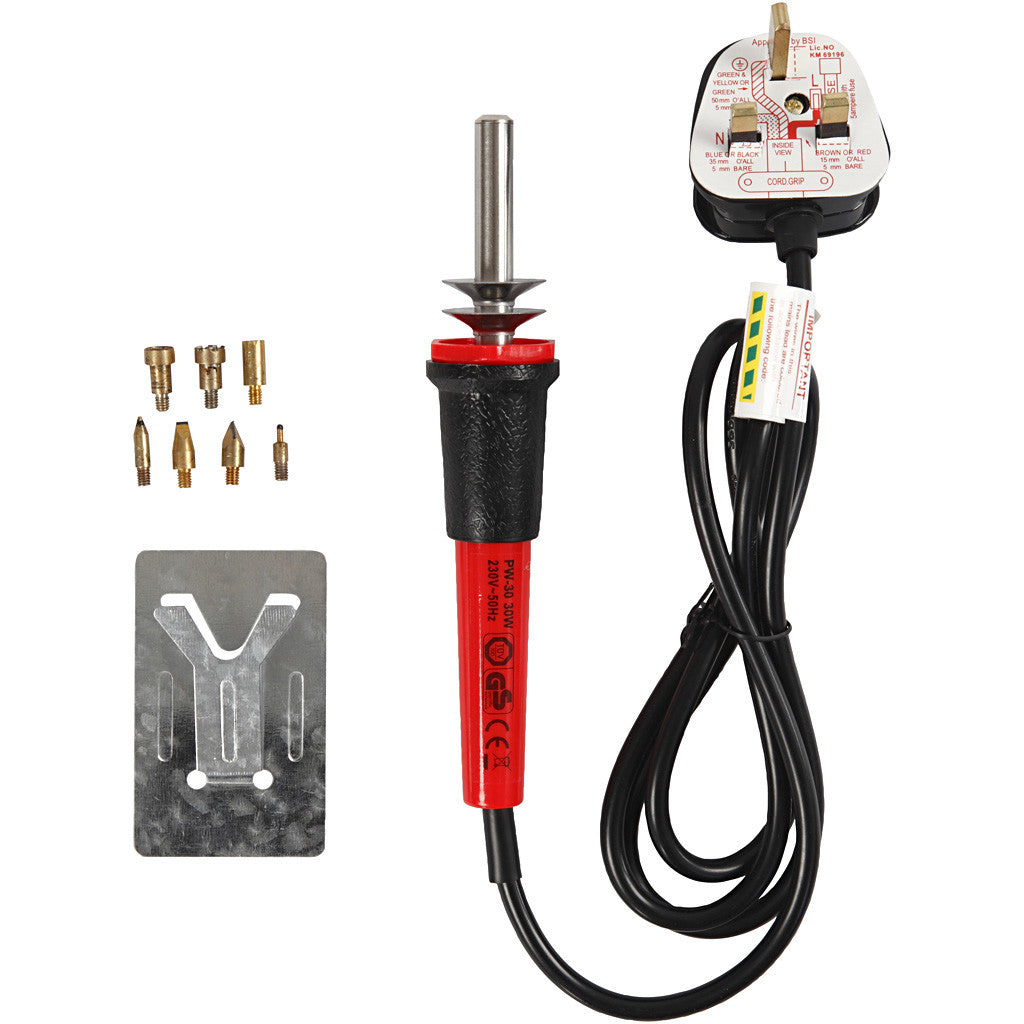 Pyrography Craft Kit , size 19x3 cm, UK, black, red, 1 pc [HOB-15133]