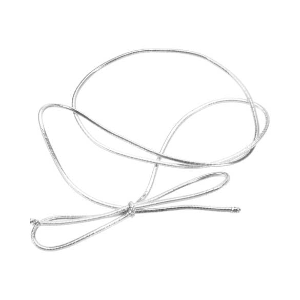 Decorative Loops Metallic Silver 40.5cm (50 pieces) [16MS]