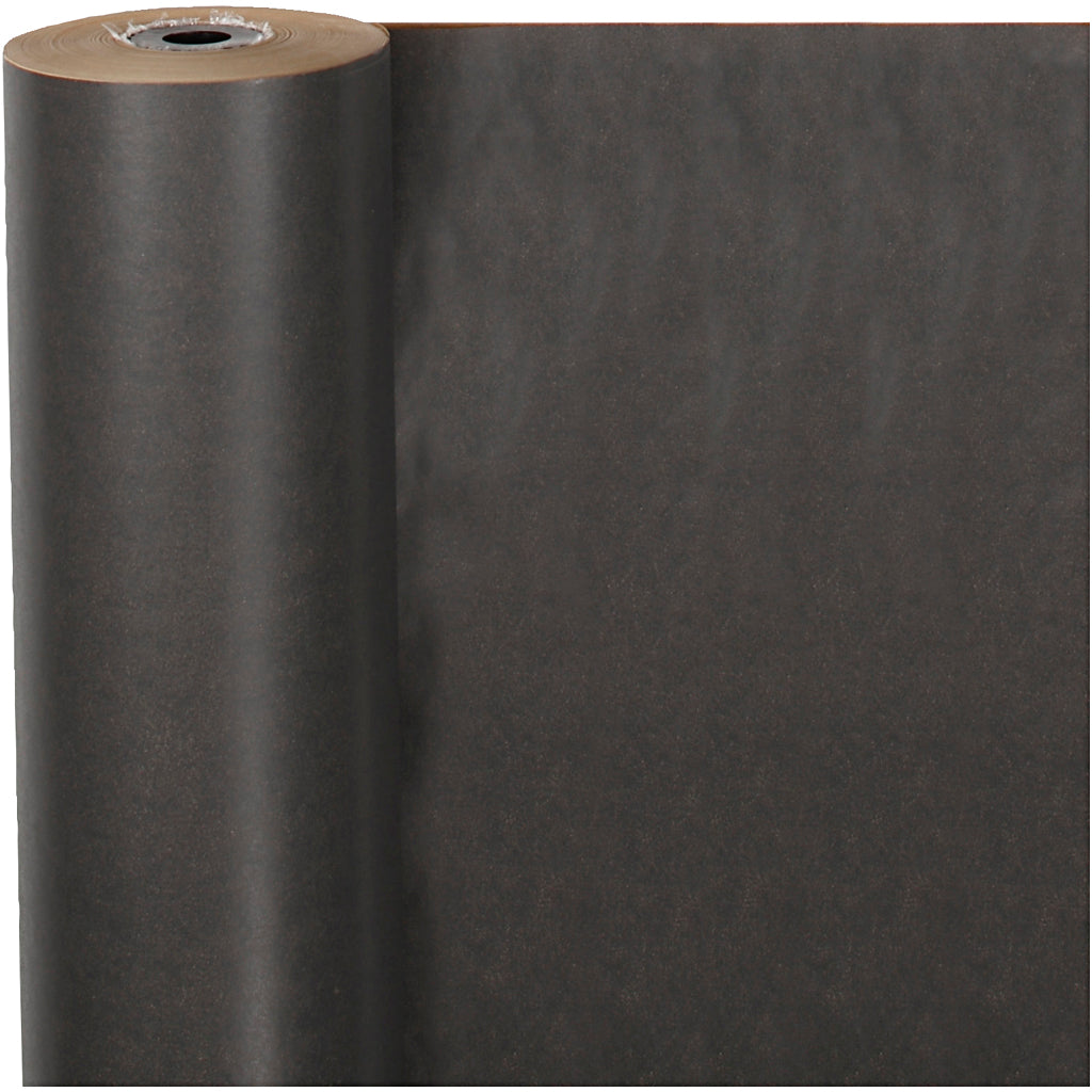 Wrapping Paper, W: 50 cm, 60 g, black, 100 m/ 1 roll