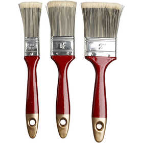 Varnish Brushes, L: 20 cm, W: 25-50 mm, flat, 3 pc/ 1 pack [HOB-10244]