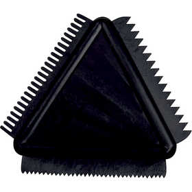 Rubber Texture Combs, size 9 cm, black, 1 pc [HOB-10463]
