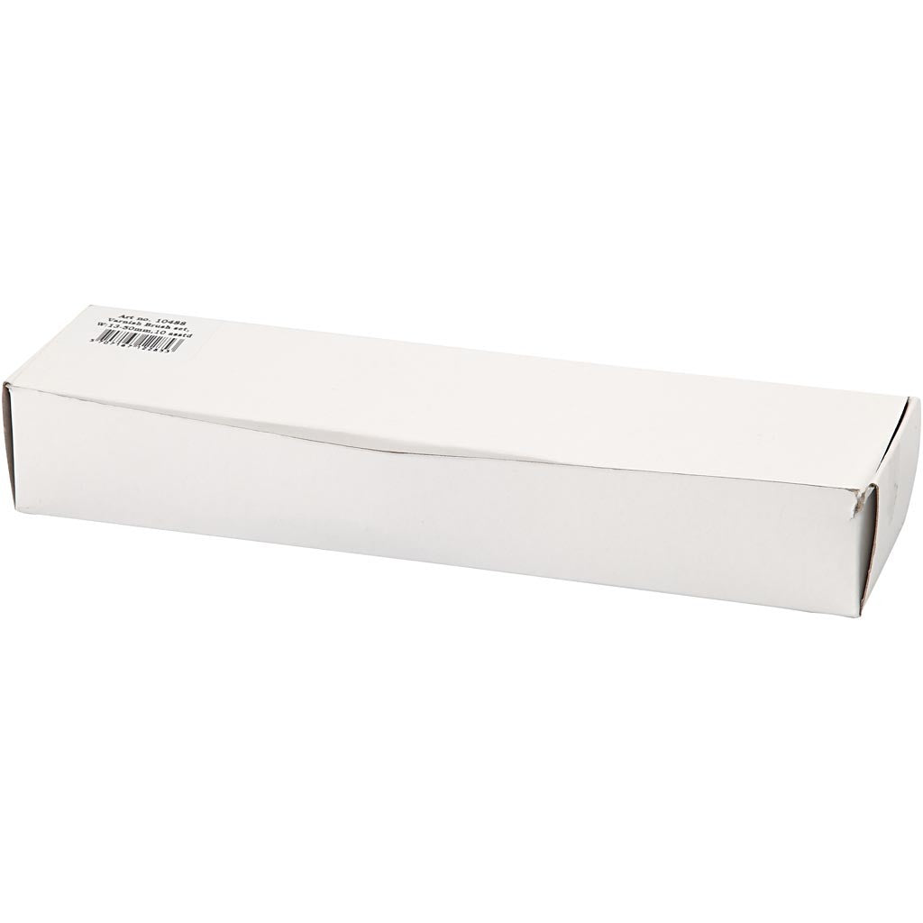Varnish Brushes, no. 10+16+25+35+50, L: 18,5-21,5 cm, W: 13-50 mm, flat, 10 pc/ 1 pack [HOB-10488]