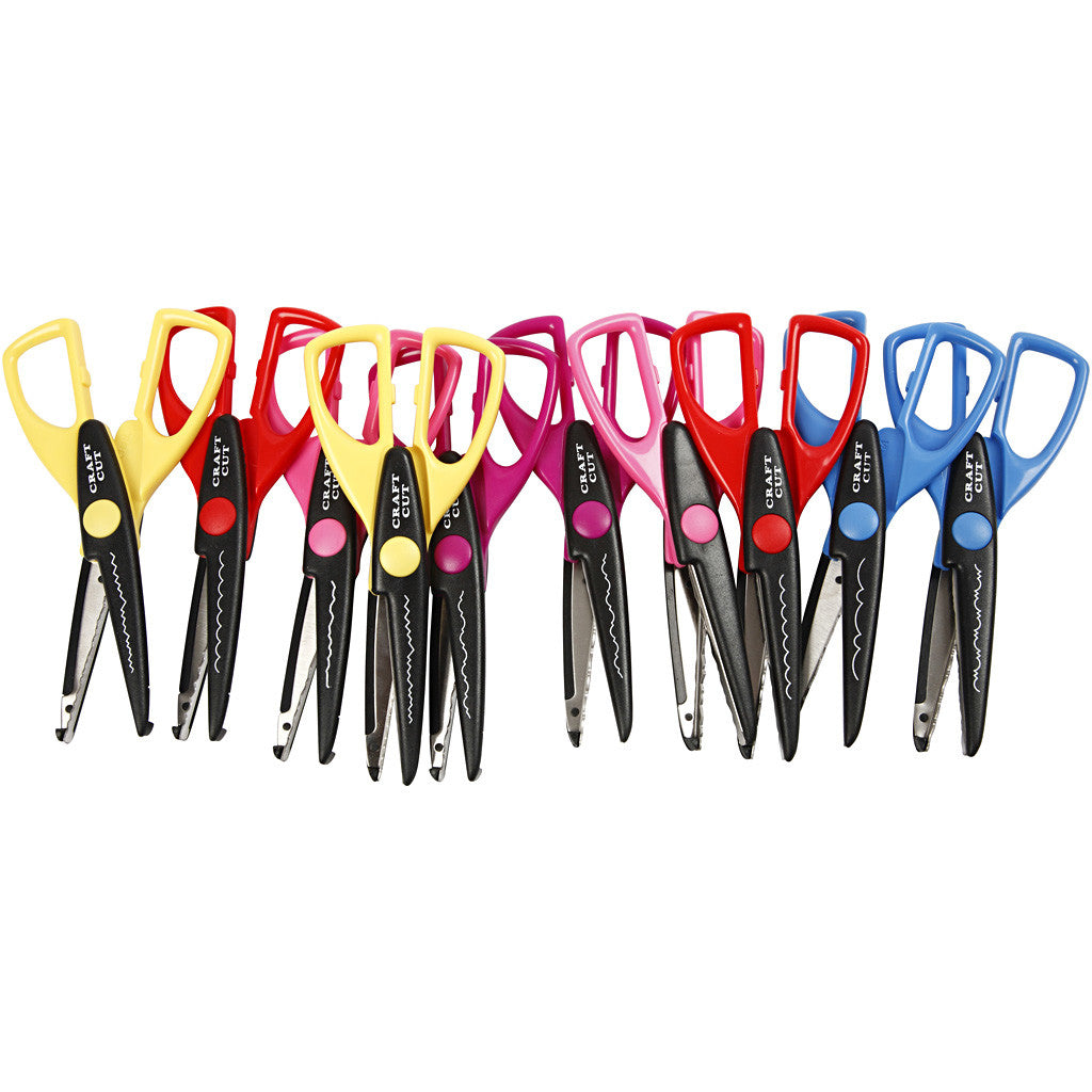 Pattern Scissors, L: 16 cm, 10 pc/ 1 pack [HOB-11119]