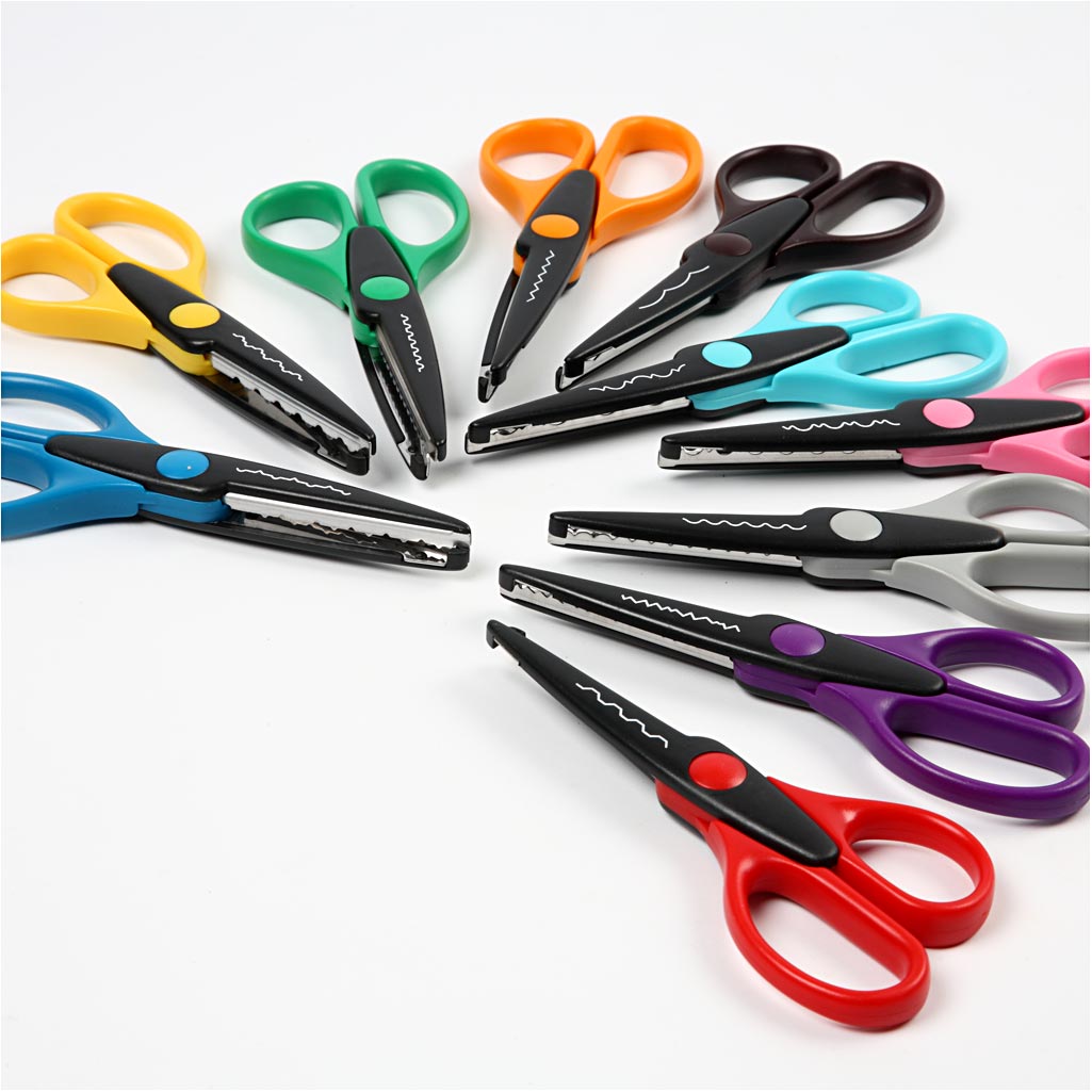 Pattern Scissors, L: 16 cm, 10 pc/ 1 pack [HOB-11119]