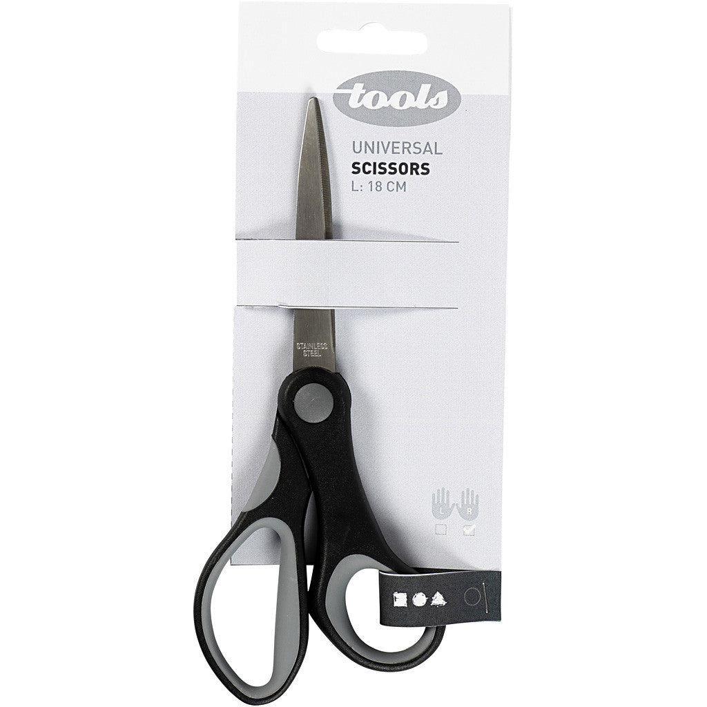General Purpose Scissors, L: 18 cm, right, 1 pc [HOB-111611]
