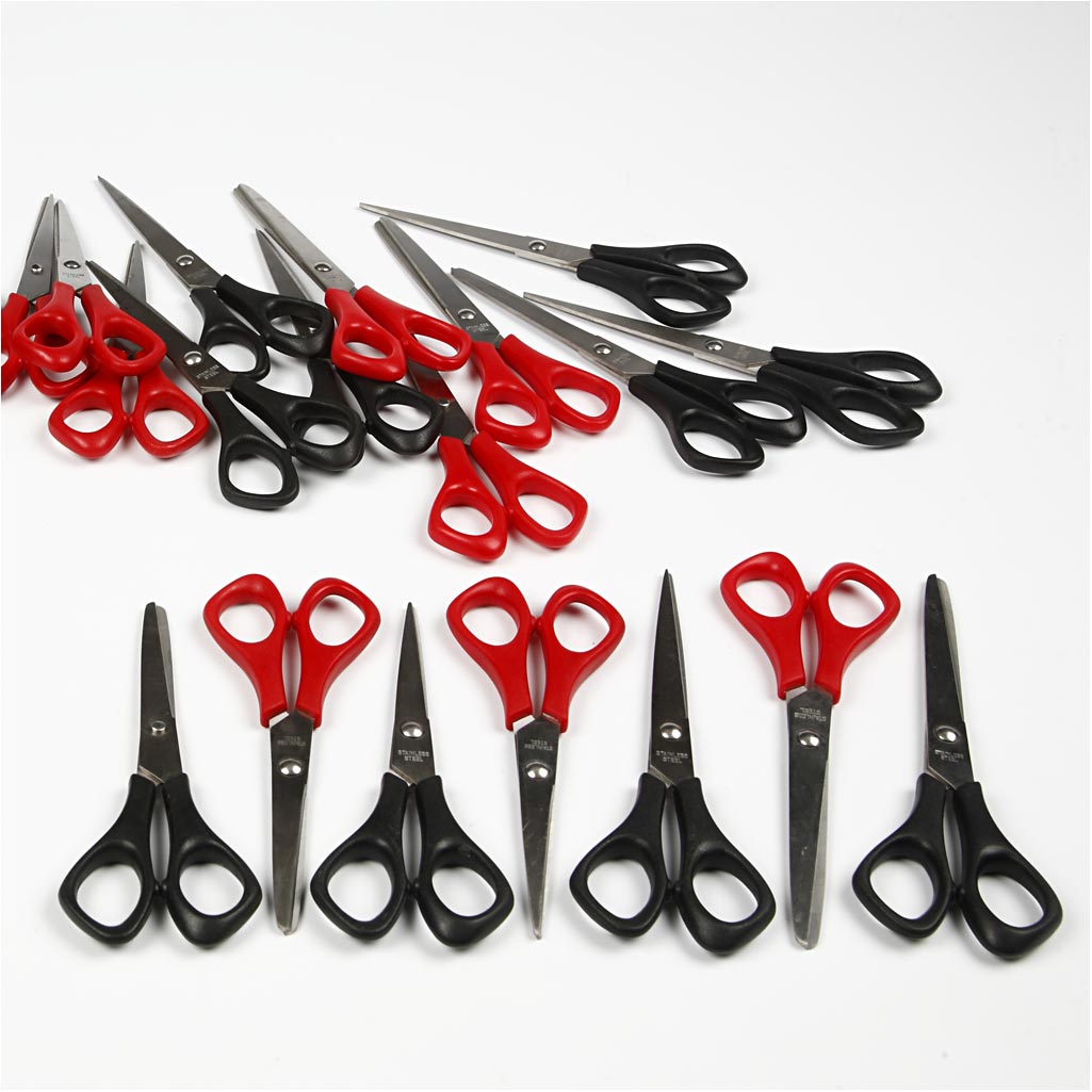 16 Scissors School Scissors, L: 16 cm, spids, right, 1 pc