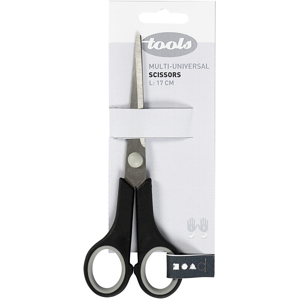 General Purpose Scissors, L: 17 cm, both left and right, 1 pc [HOB-11198]