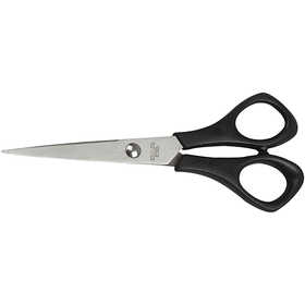 School Scissors, L: 14 cm, pointed, right, 1 pc [HOB-11208]