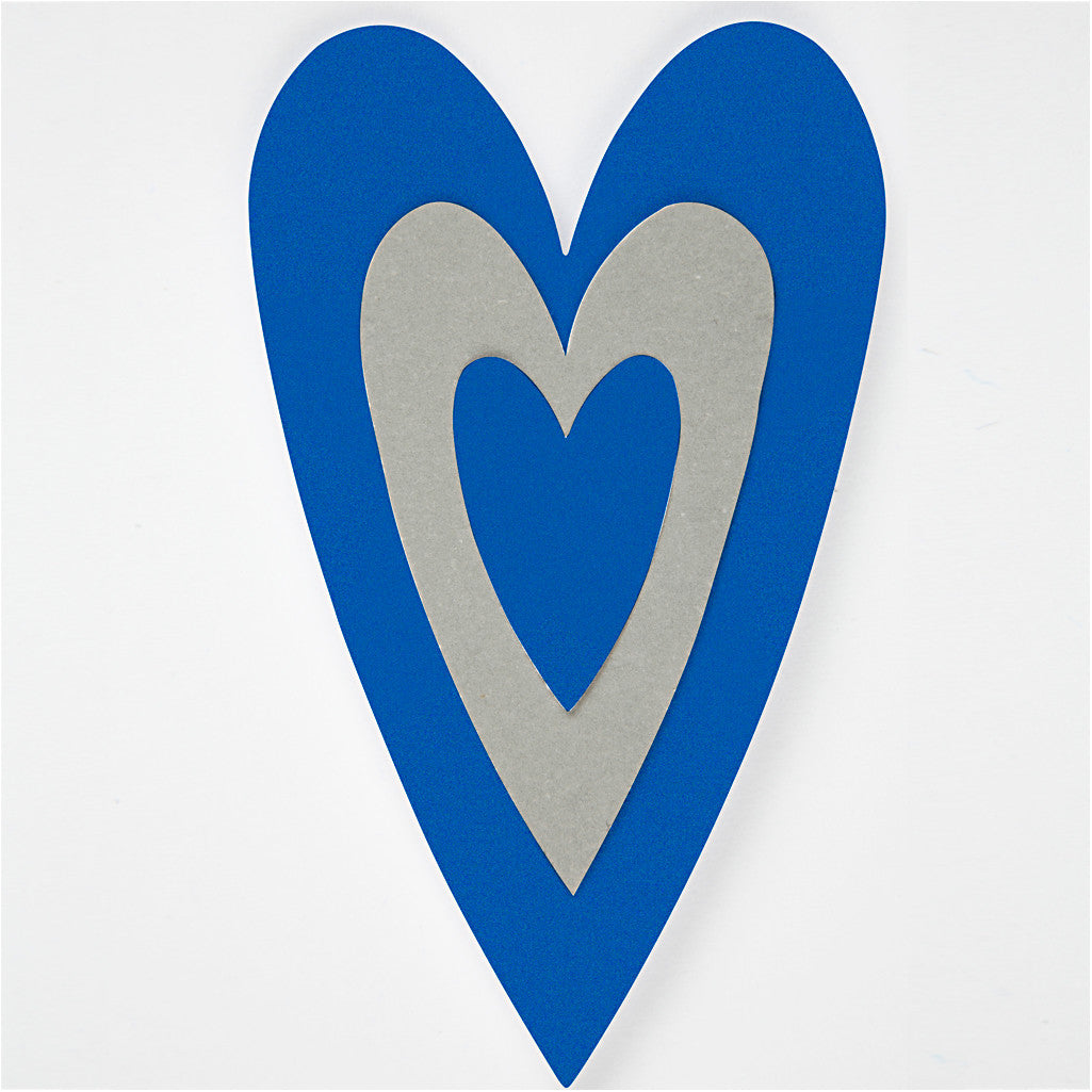 Craft Punch Set, heart, size 25+49+75 mm, 3 pc/ 1 pack [HOB-11287]