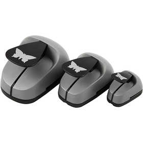 Craft Punch Set, butterfly, size 25+49+75 mm, 3 pc/ 1 pack [HOB-112940]