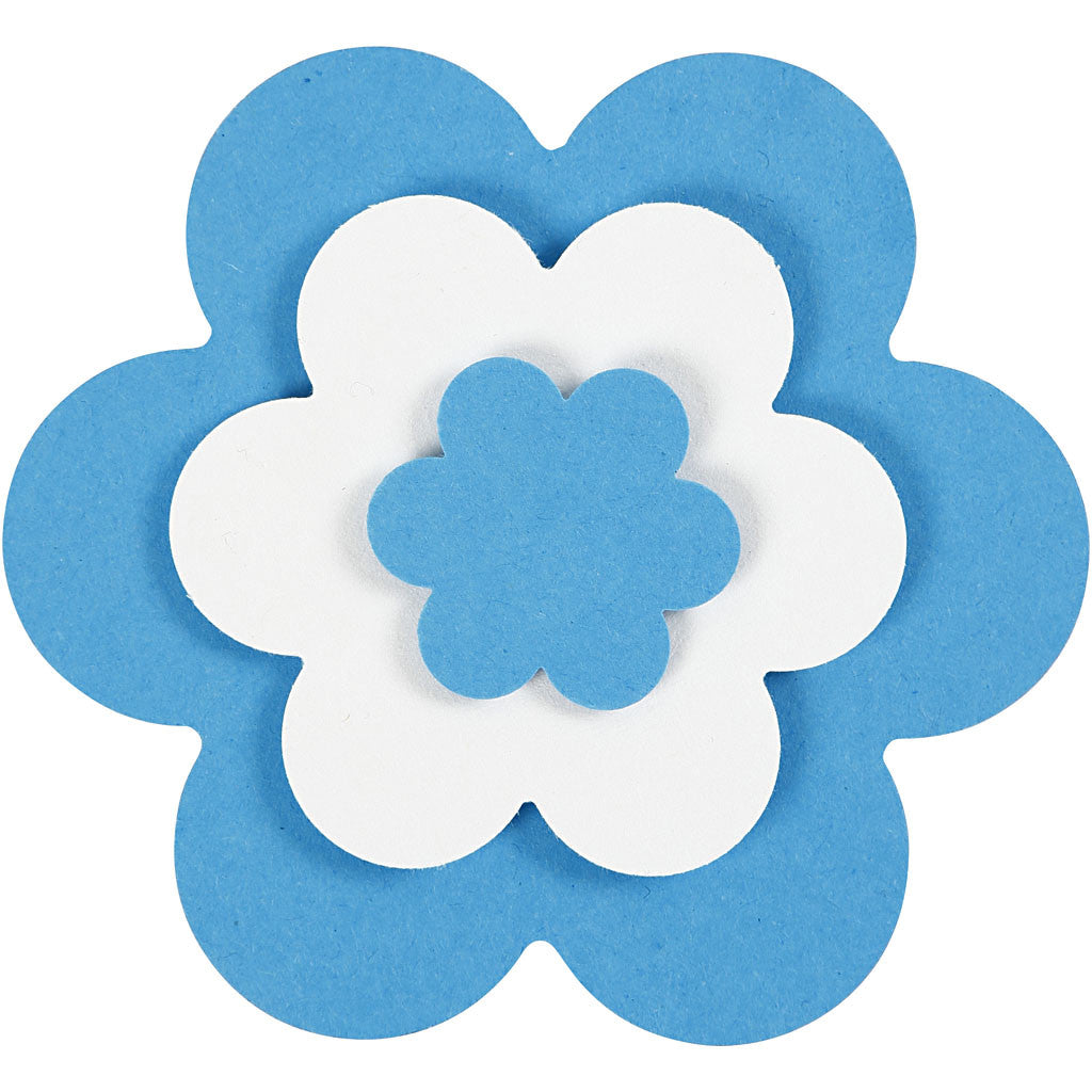 Craft Punch Set, flower, size 25+49+75 mm, 3 pc/ 1 pack [HOB-112950]